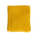 Plaid jaune en maille 130 × 170 cm – TRICOVA
