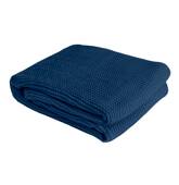 Couverture plaid bleu...