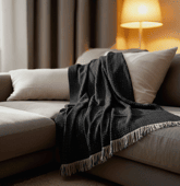 Couverture plaid en coton...