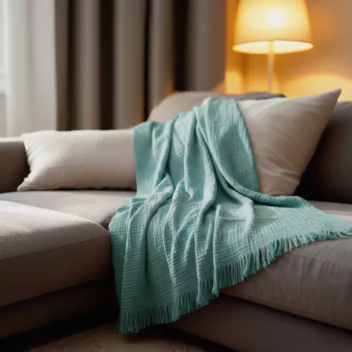 Plaid-Decke aus 100%...