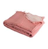 Couverture plaid 100% coton...