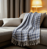 Couverture plaid 100% coton...