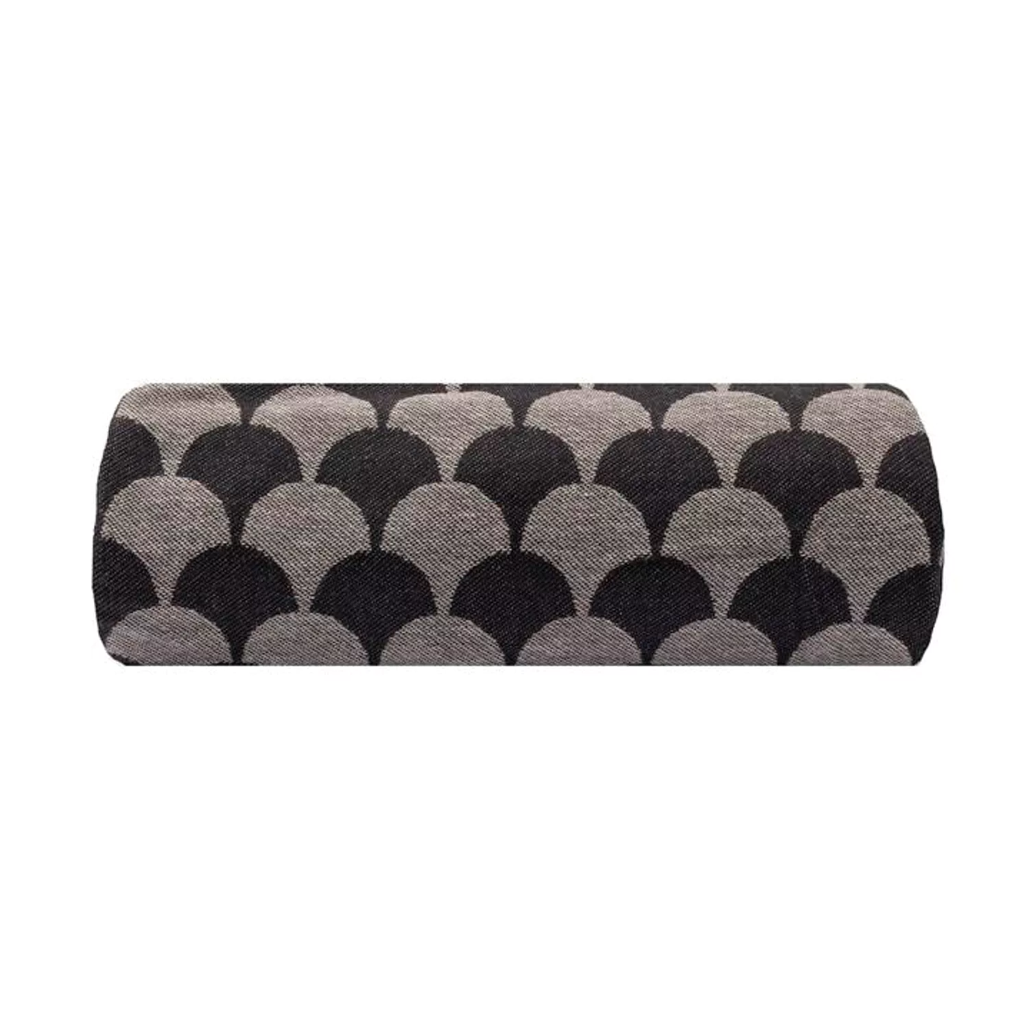 Zwart-grijze katoenen plaid met franjes van DROPALL