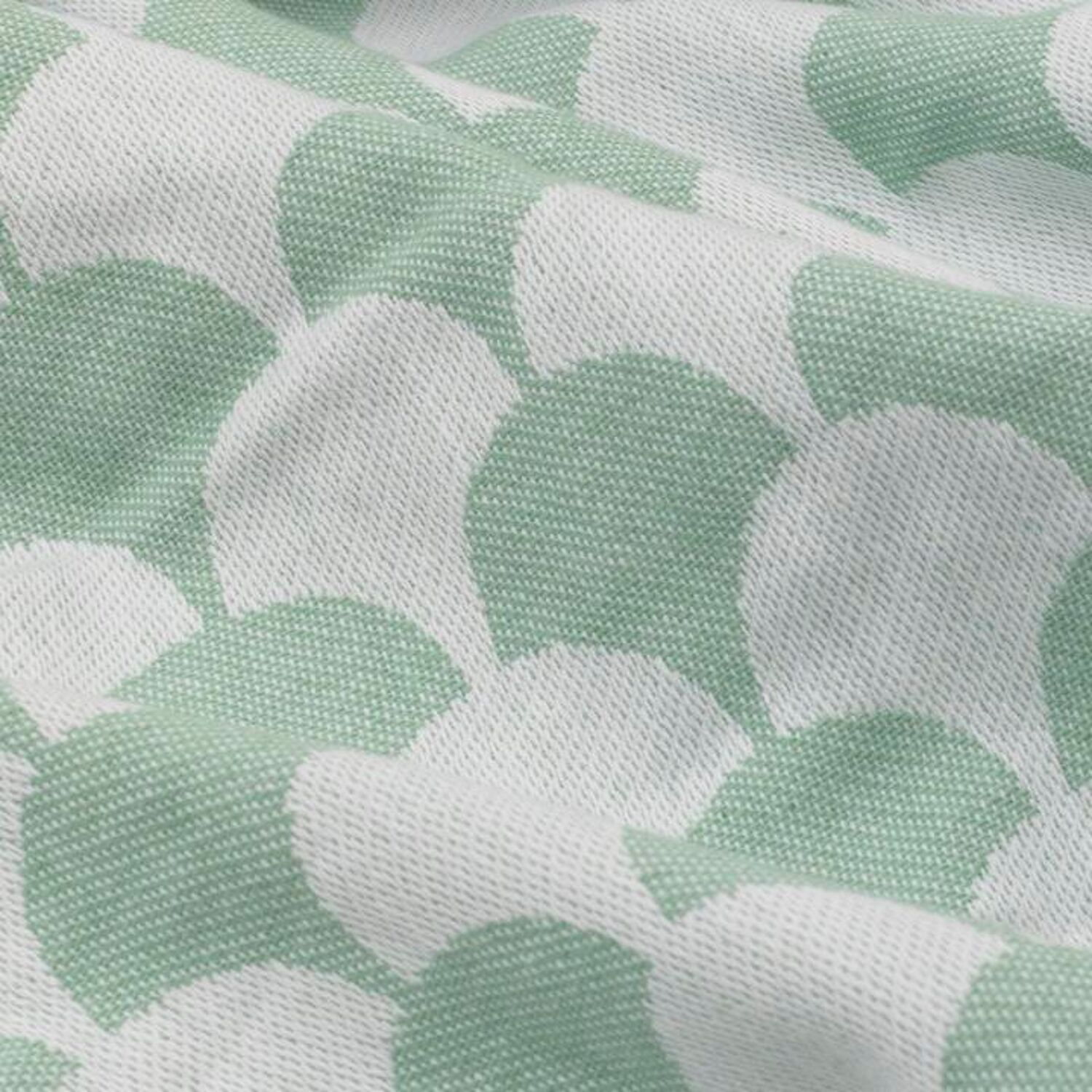 Cobertura xadrez em algodão 100% verde com franjas - DROPALL