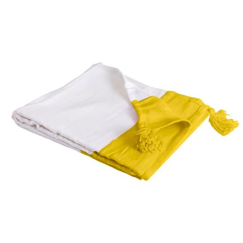 100% cotone plaid giallo...