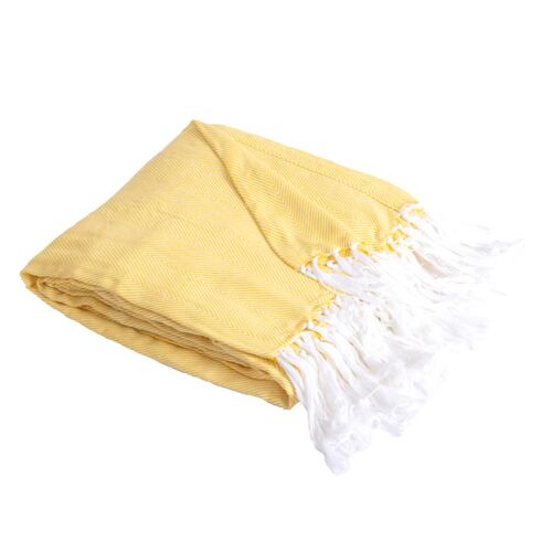 100% cotone plaid giallo...