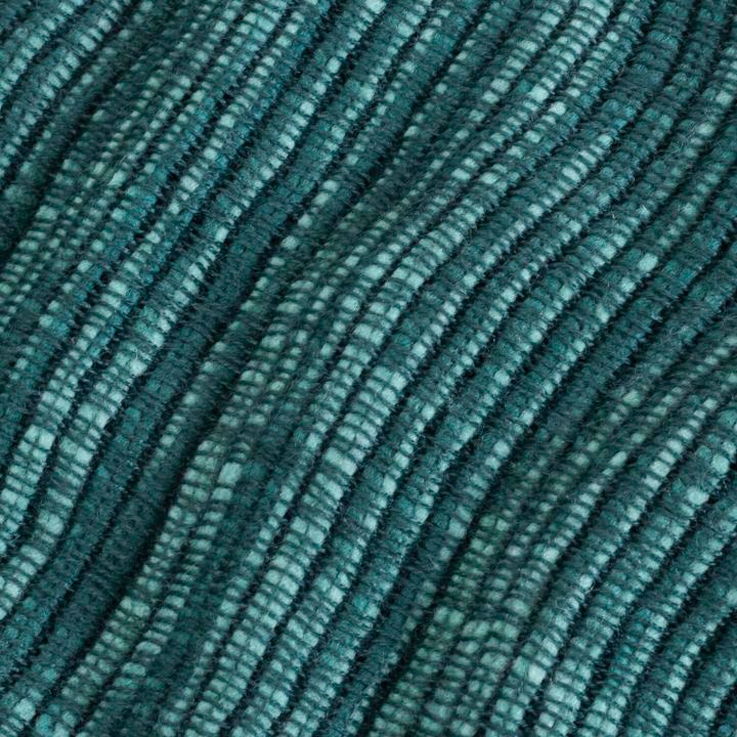 Blau-grüne Plaid-Decke mit Fransen 130x170cm ANEVIK