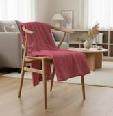 Couverture plaid rouge...