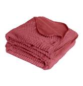 Couverture plaid rouge...