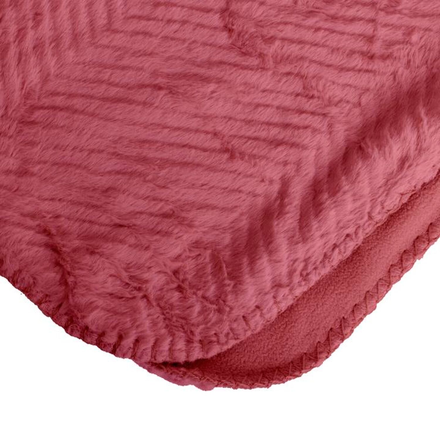 Himbeerrote Plaid-Decke 130x170cm ARYNDAL