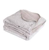 Couverture plaid beige...