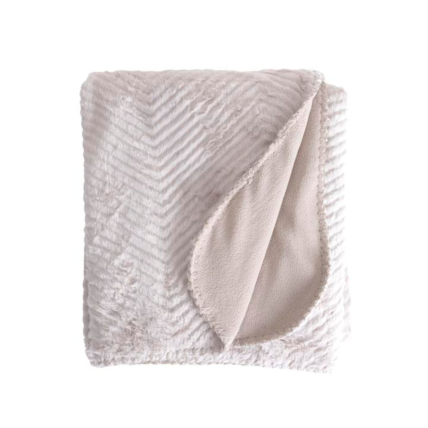 Plaid-Decke beige 130x170cm ARYNDAL