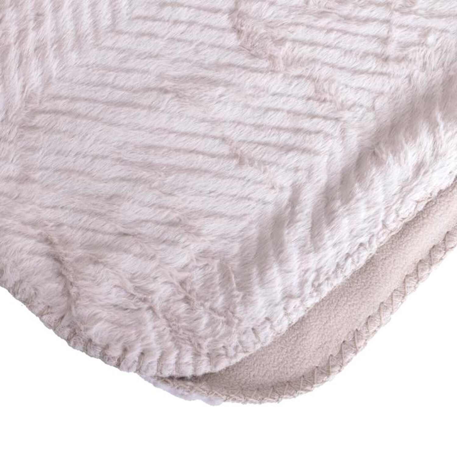 Plaid-Decke beige 130x170cm ARYNDAL