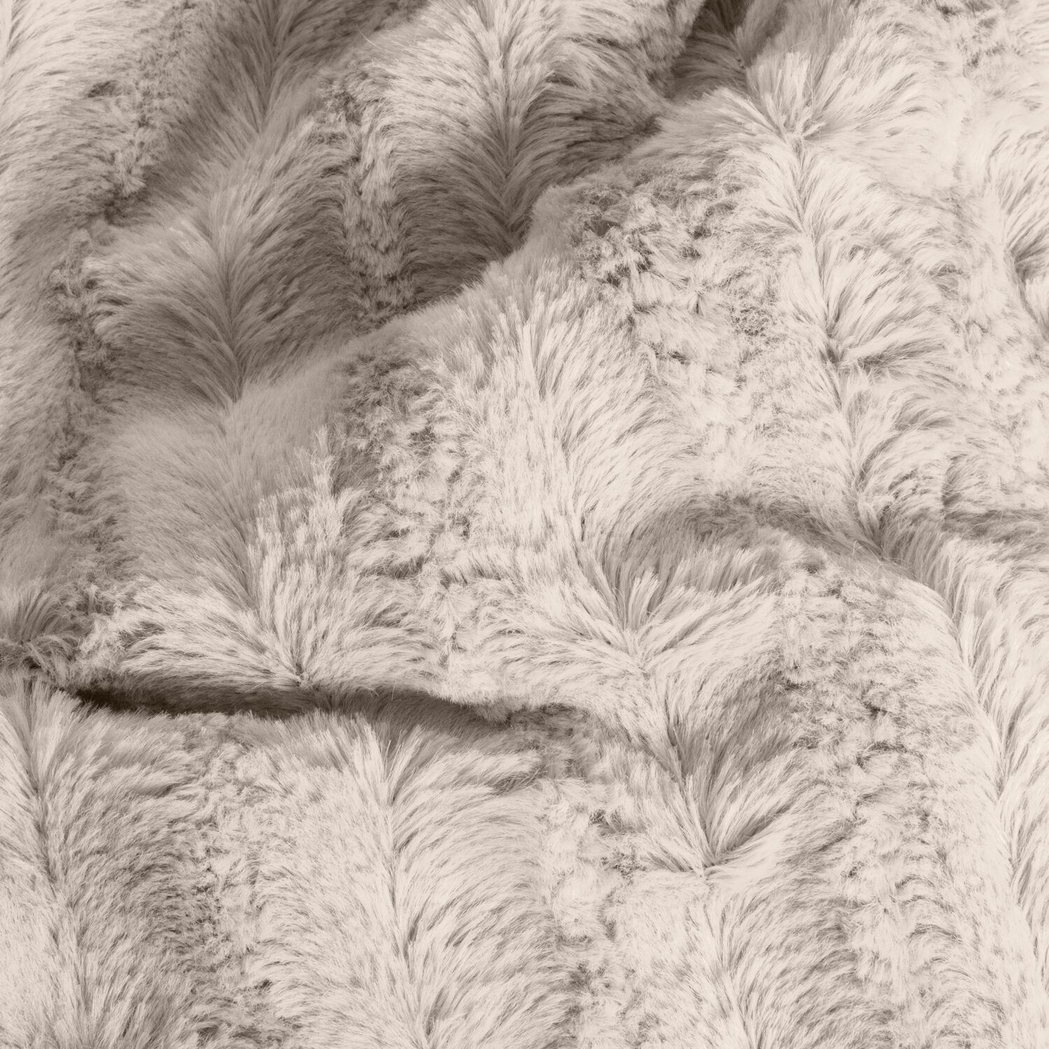 Cobertura de lã em poliéster bege 130x170 cm - Coleção BERGIL