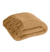 Couverture plaid marron...