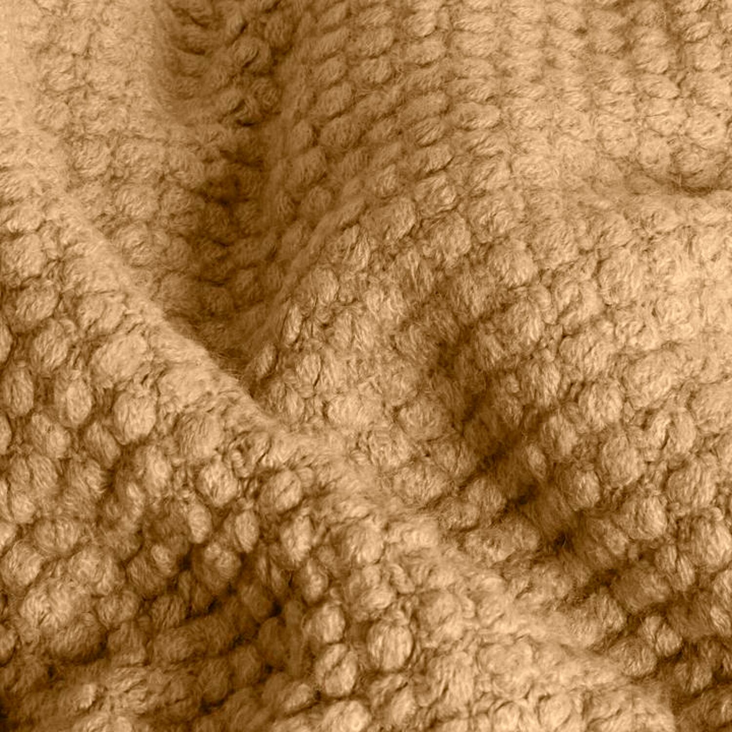 Bruine geruite deken toast 130x170cm DENARLA