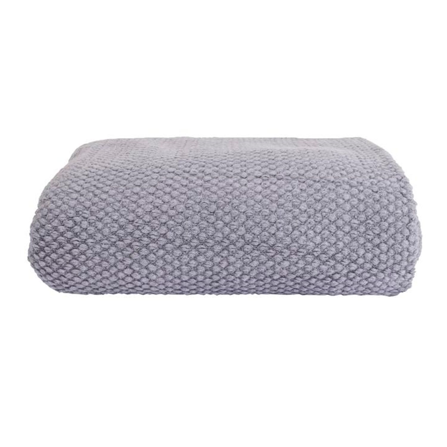 Coperta a quadri grigio chiaro 130x170cm DENARLA