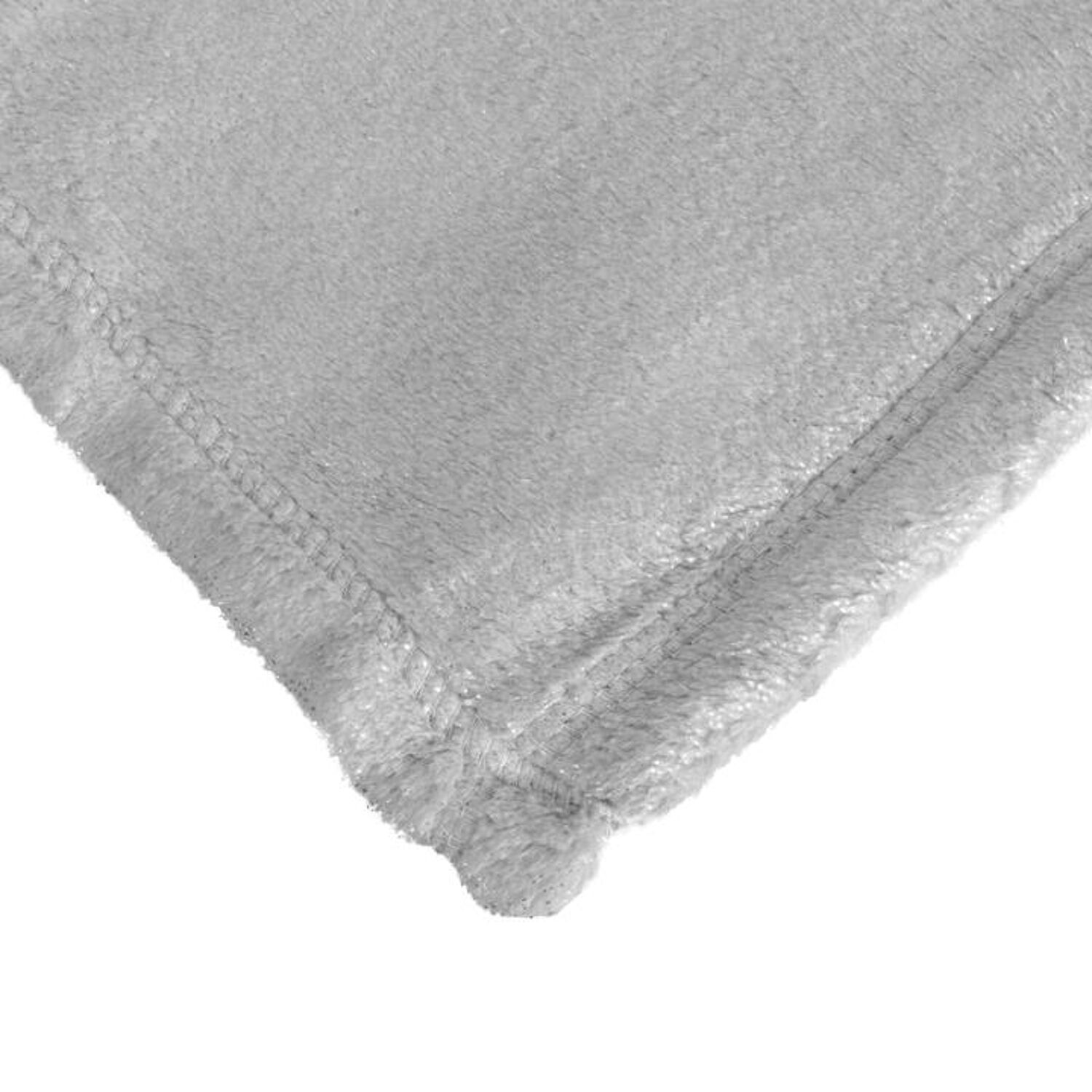 Plaid-Decke platingrau 130x170cm FLANBERG