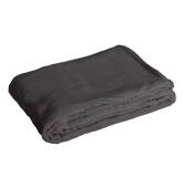 Couverture plaid noir 130 x...