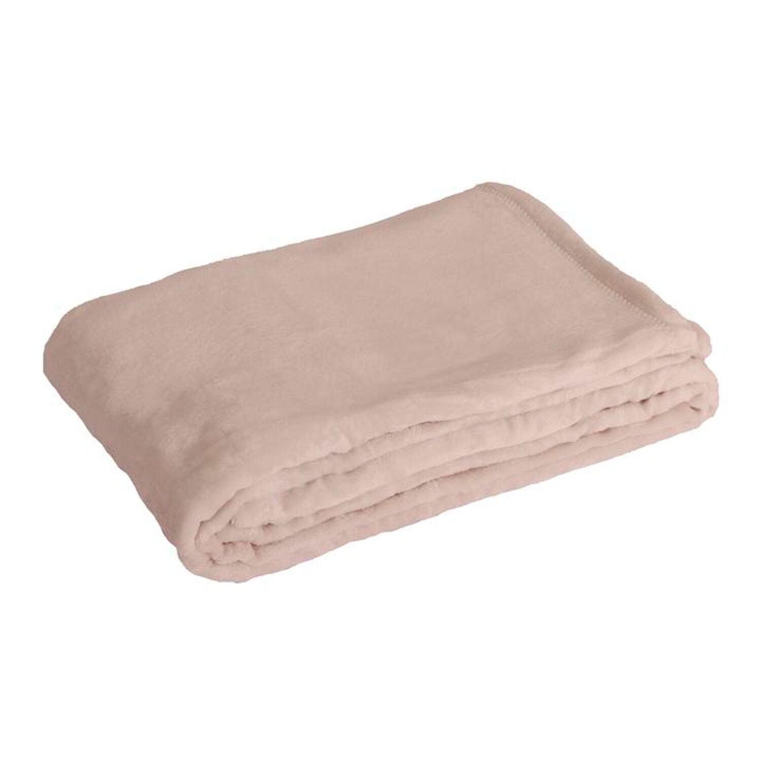 Plaid-Decke blassrosa 130x170cm FLANBERG