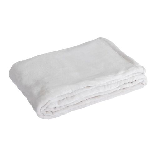 Coperta a quadri bianca...