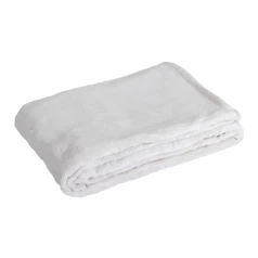 Plaid-Decke Farbe weiß...