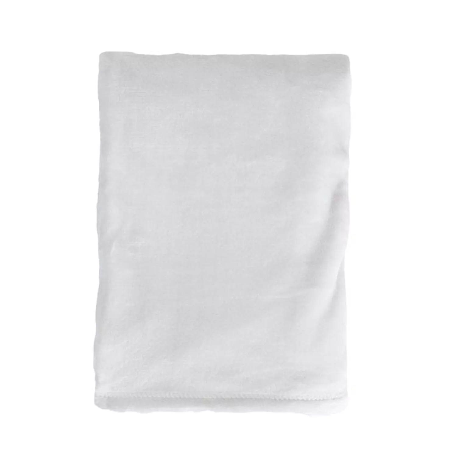 Couverture plaid couleur blanche 180x200cm FLANBERG