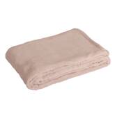 Couverture plaid rose pâle...