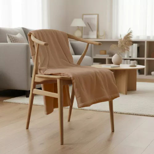 Copripiumino Plaid castanho...