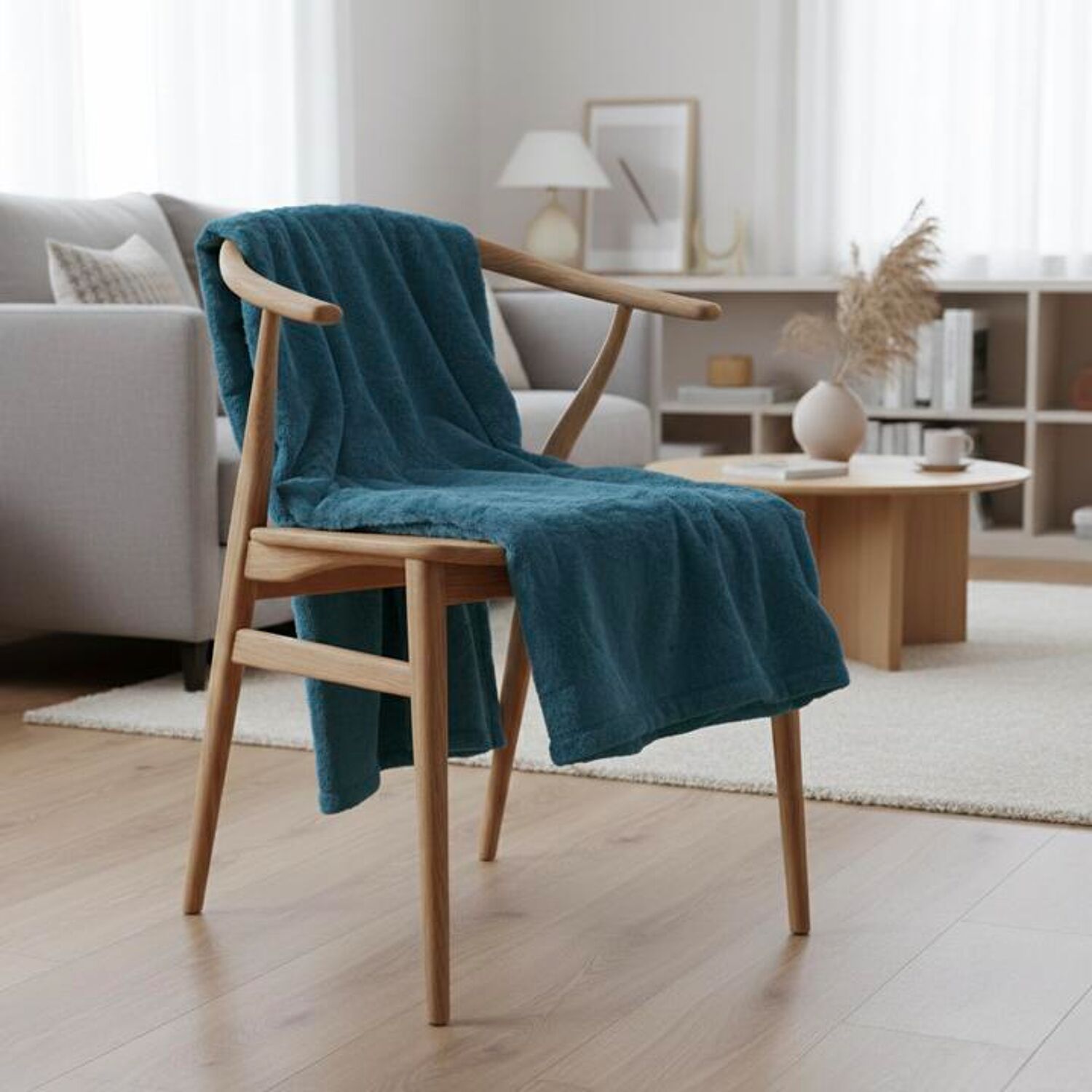 Coperta blu scuro-verde 130x170cm MINNOR