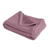 Couverture plaid rose...