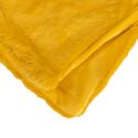 Couverture plaid jaune 130x160cm MINNOR