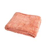 Couverture plaid rose...