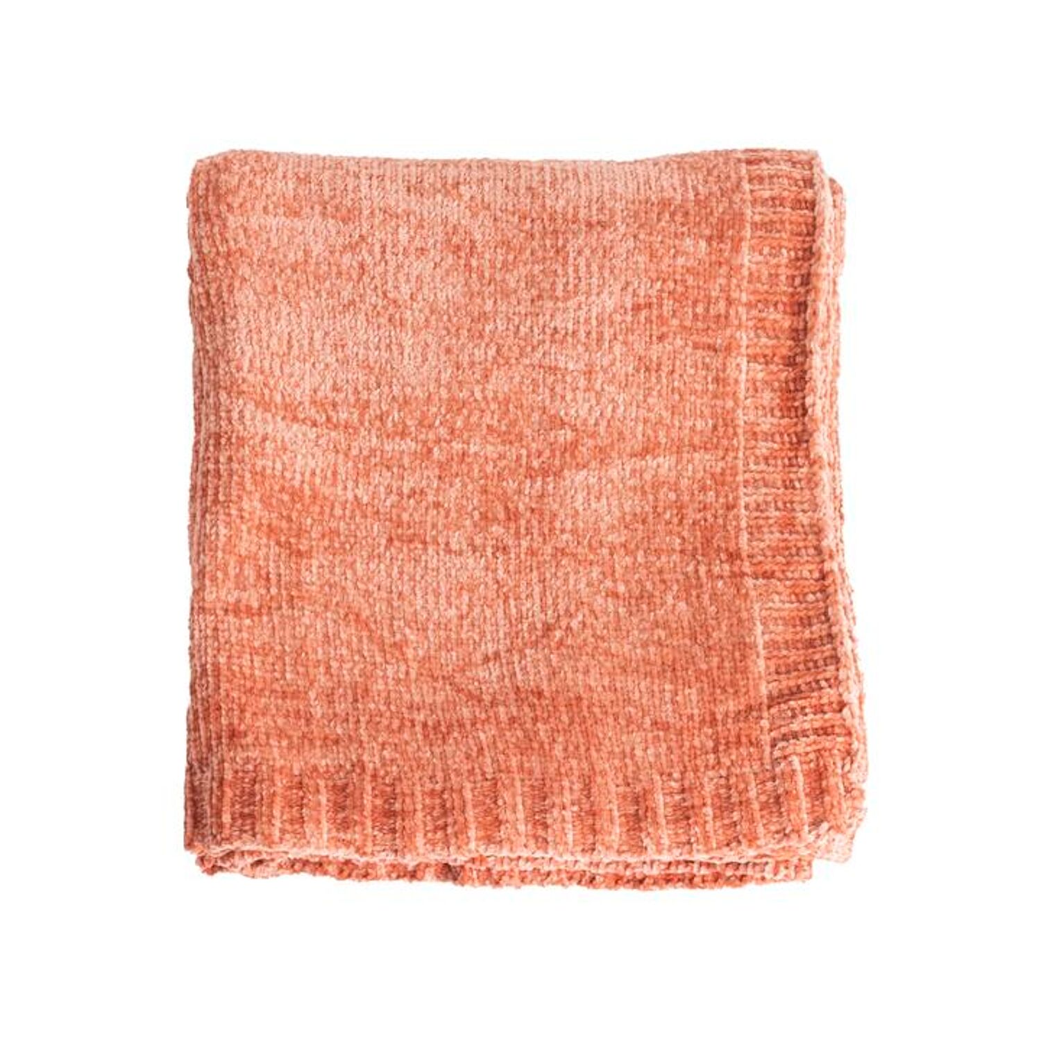 Plaid-Decke Lachsrosa 130x170cm SAVORA