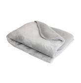 Couverture plaid gris clair...
