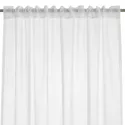 Rideau plissé en voile blanc semi-transparent ASOVA 140x280 cm