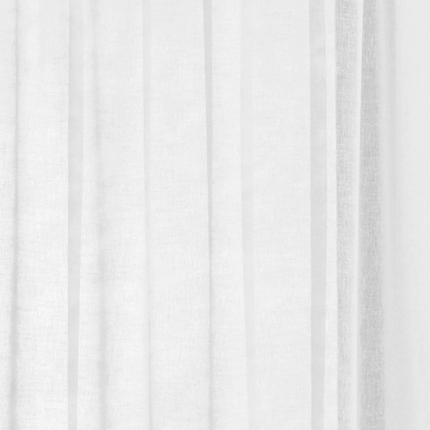 Rideau plissé en voile blanc semi-transparent ASOVA 140x280 cm