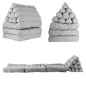 Lot de 2 matelas de sol modulaires gris clair PYRAMIDE
