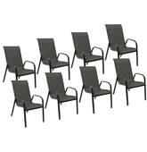 Lot de 8 chaises en...