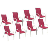 Lot de 8 chaises en...
