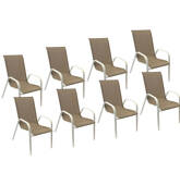 Lot de 8 chaises en...