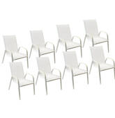 Lot de 8 chaises en...