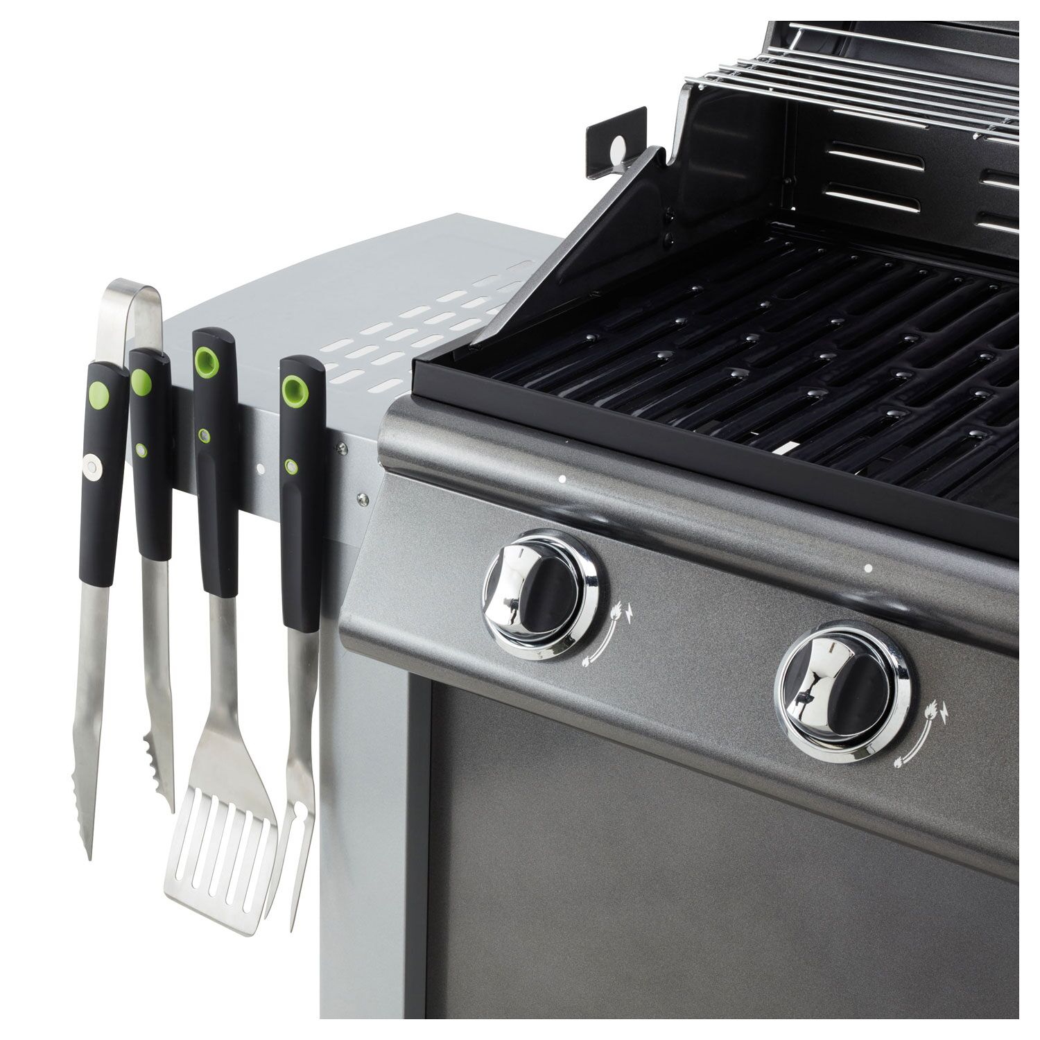 COOK'IN GARDEN - Set van 3 magnetische barbecueaccessoires