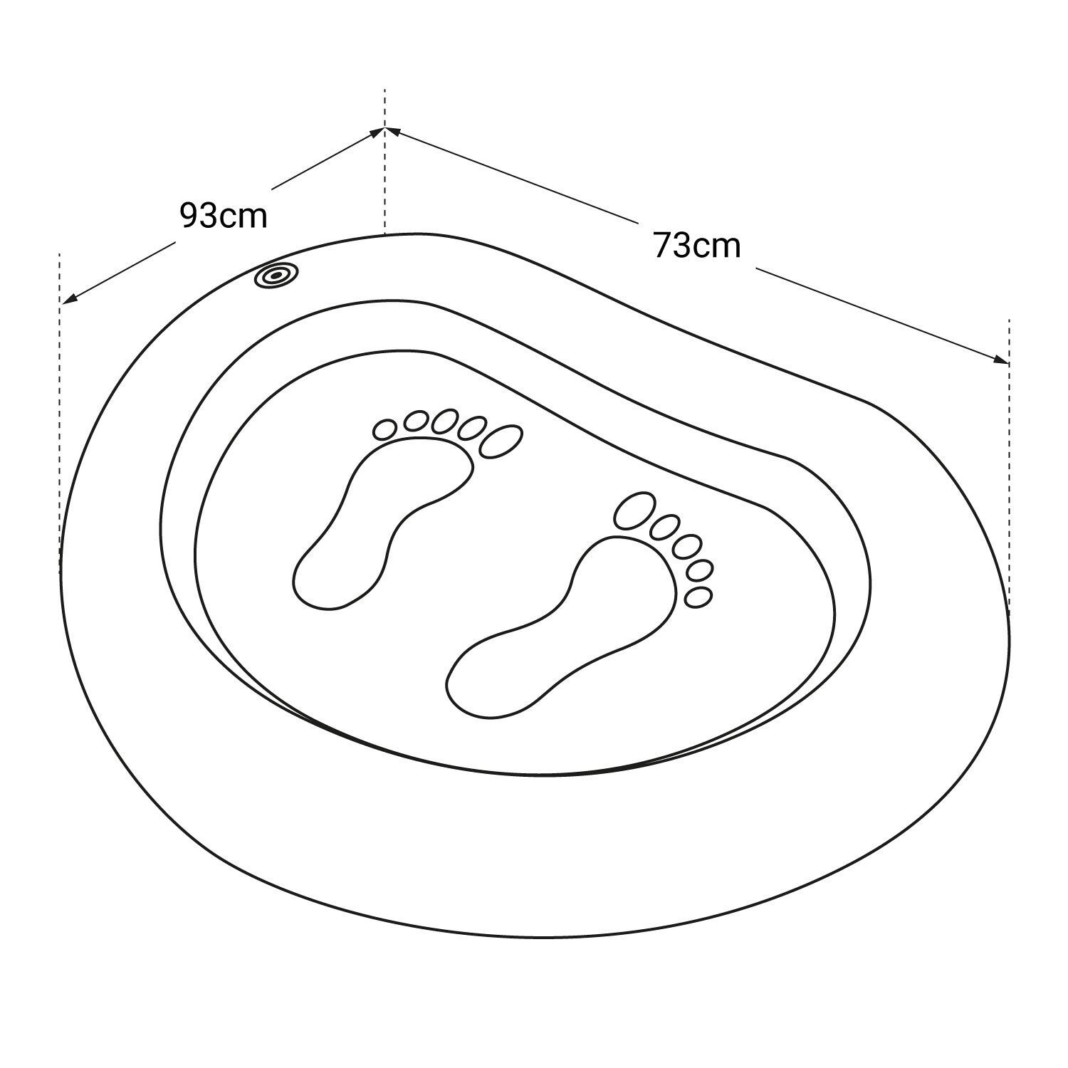 MSPA - Pédiluve pour spa gonflable Mspa