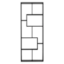 Bibliothèque 8 étagères multiformes noire JANE