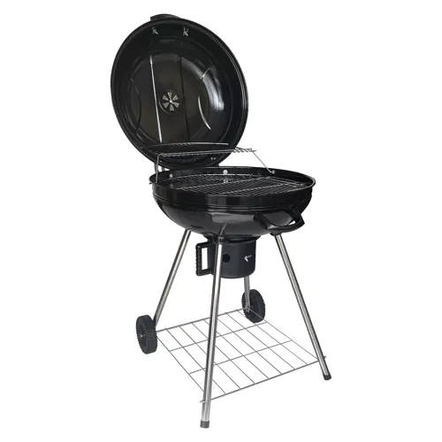 Churrasco de bola de carvão...