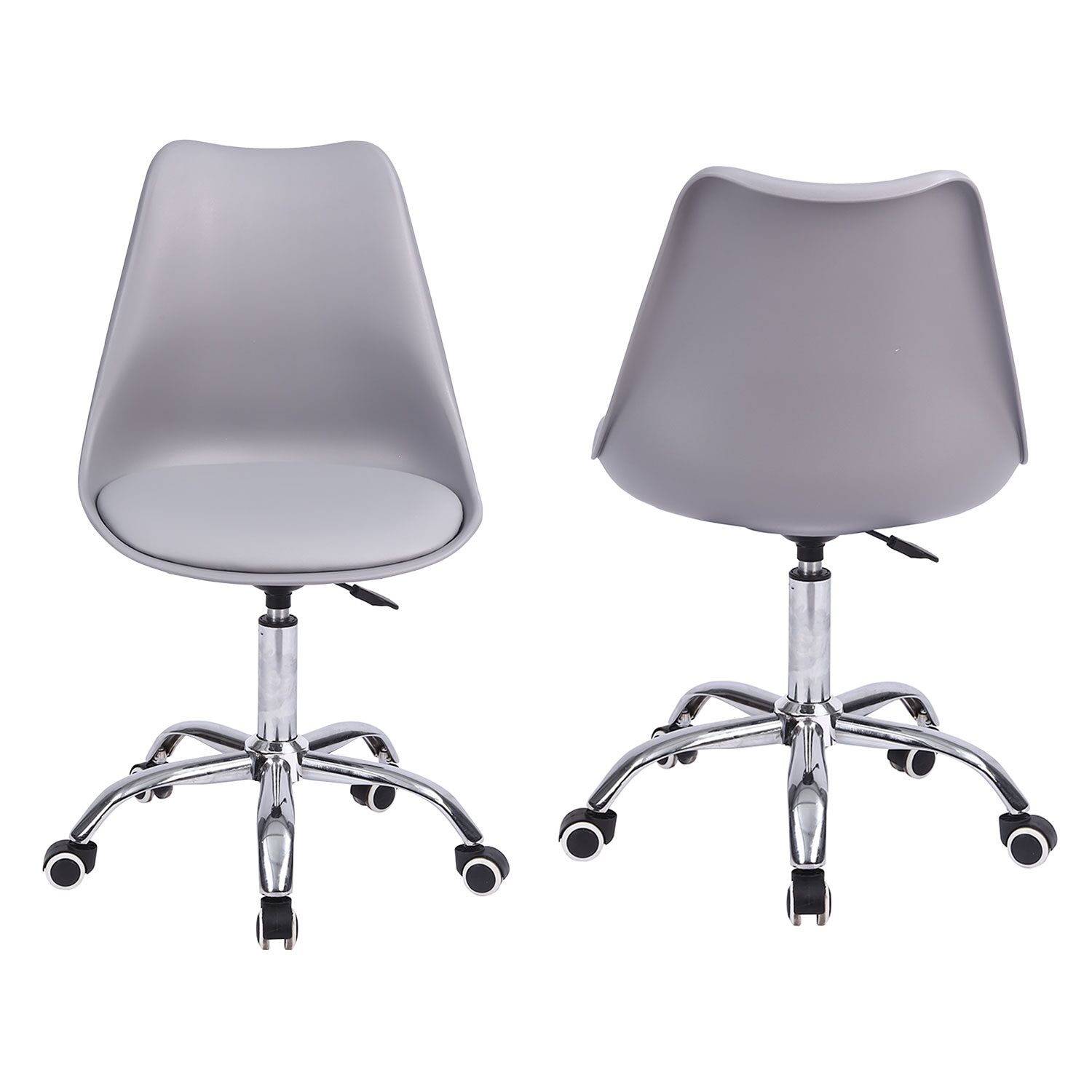 Chaise de bureau réglable en hauteur grise ANNE