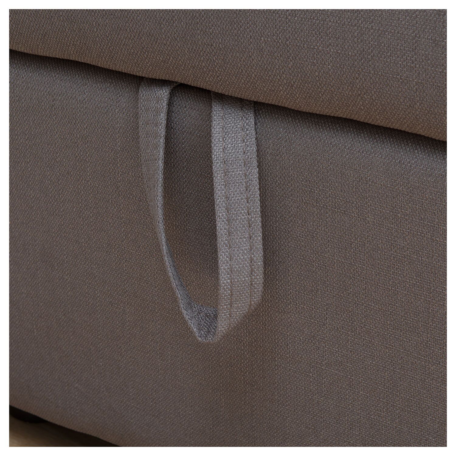 Canapé d'angle convertible CLARK 3 places taupe