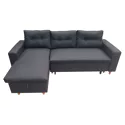 WADE 3 zits hoekslaapbank antracietgrijs