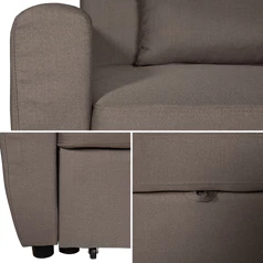 Schlafsofa MATT 2-Sitzer taupe